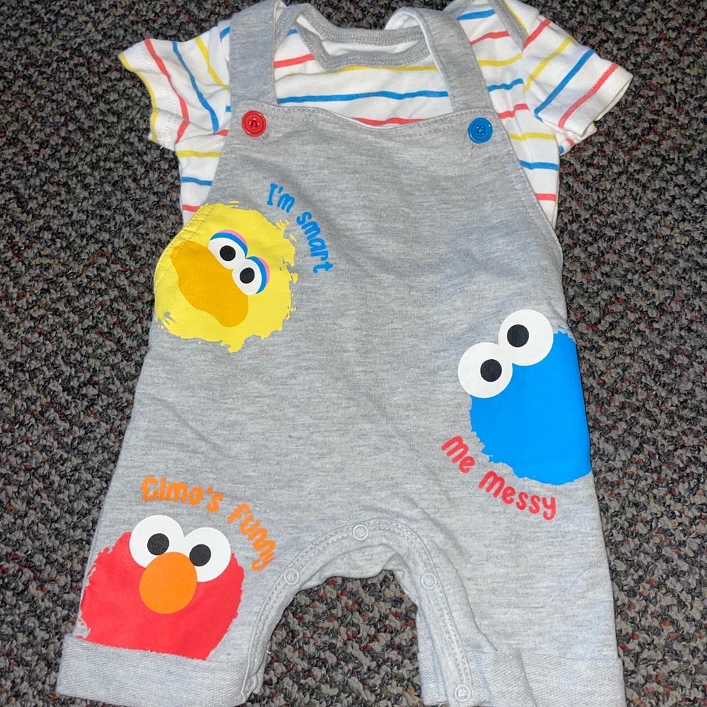 2 piece overall outfit